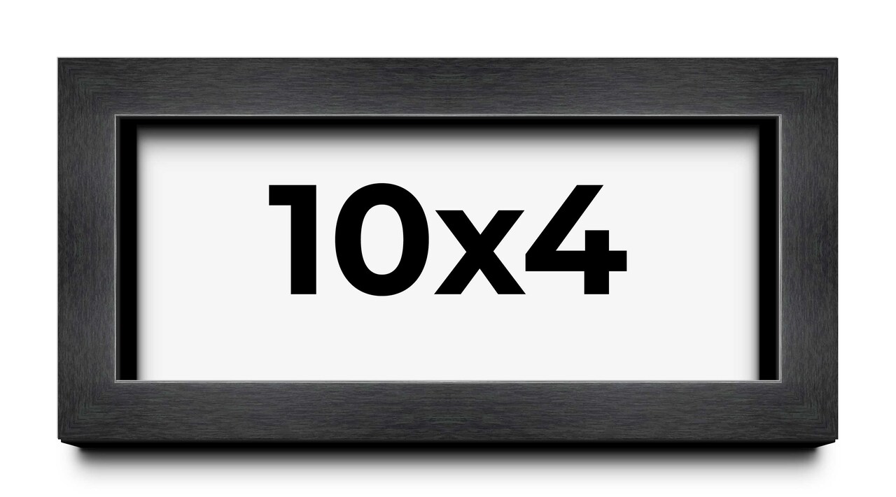 Panoramic Classic Modern Grey Frame - UV Acrylic, Foam Board Backing, Hanging Hardware